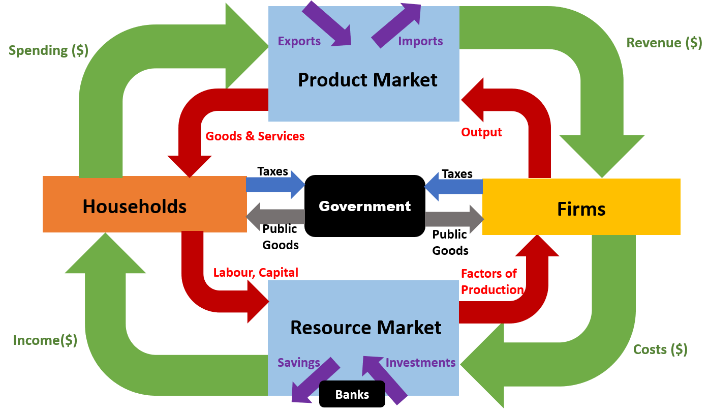 Circular Flow Diagram Microeconomics Definition 🌱 Explain